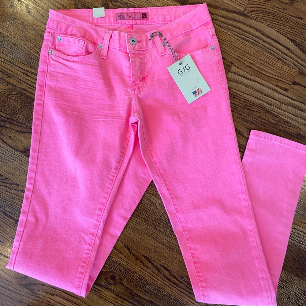 Super Cute Hot Pink Skinny Jeans GJG Los Angeles 5